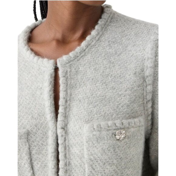 J.Crew NWT Odette Sweater Lady Jacket Jewel Buttons Pocket Alpaca Blend Size XXL - Picture 5 of 12